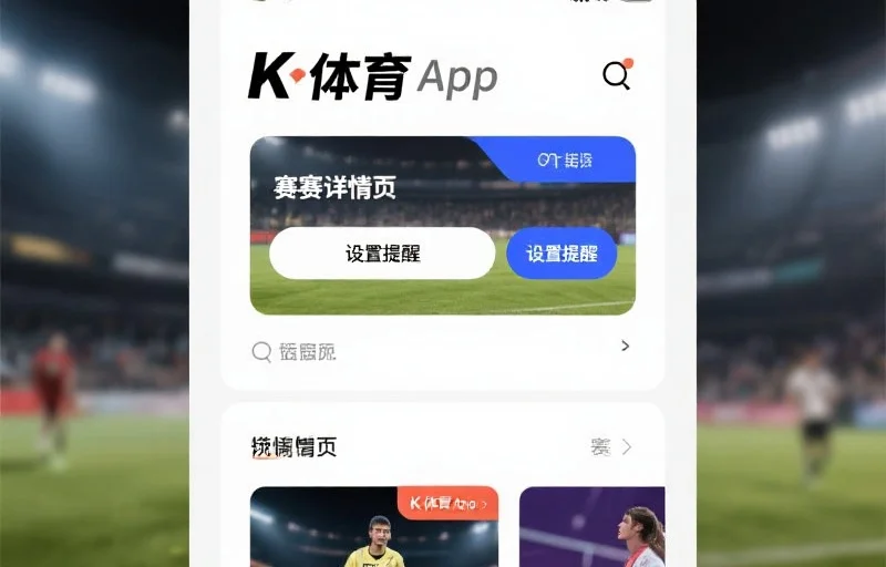 K体育 App 如何设置赛事提醒功能